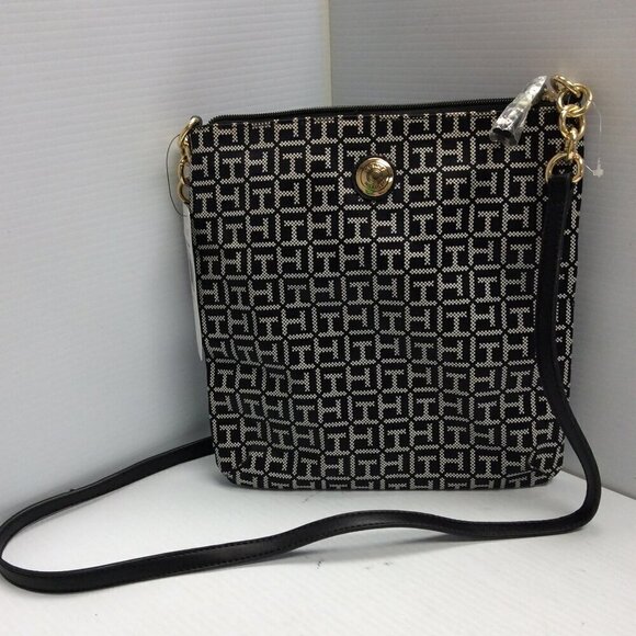 Tommy Hilfiger Monogram Print Crossbody Shoulder Bag NWT - Picture 3 of 10